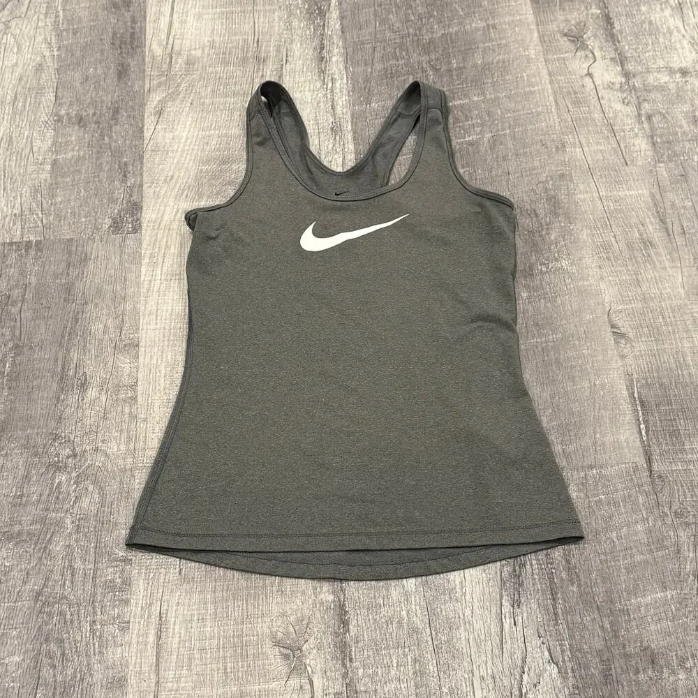 Nike Dri-Fit Woman’s Athletic Gray‎ Logo Tank Top